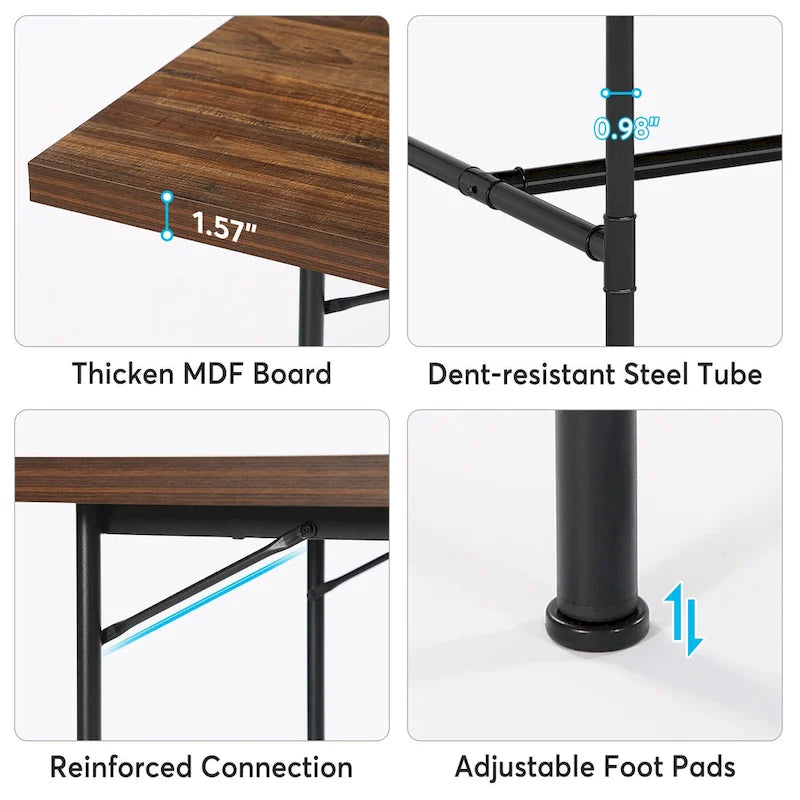 Rectangle Meeting Seminar Table for Conference Room, 70.8 W x 35.4 D