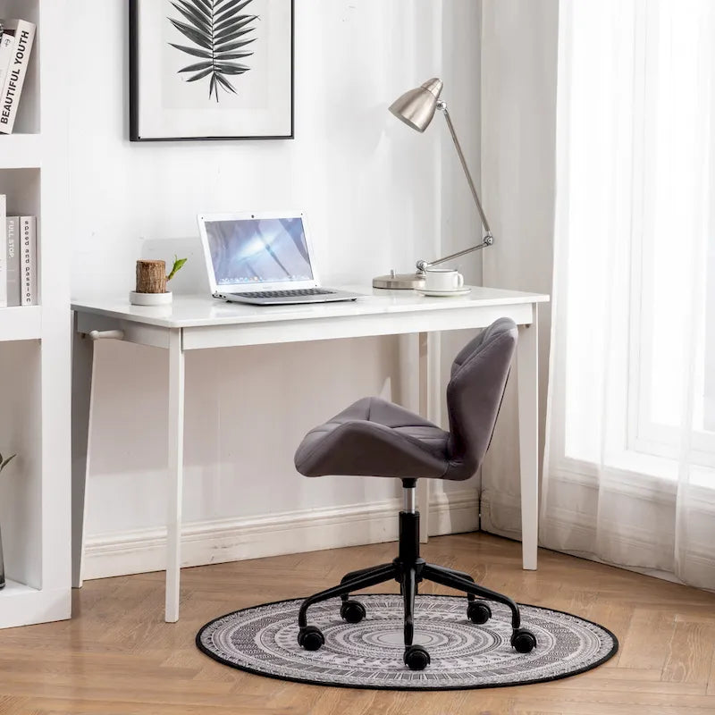 Roundhill Furniture Eldon Diamond Tufted Adjustable Swivel Office Chair