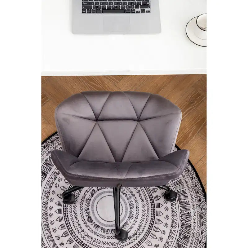 Roundhill Furniture Eldon Diamond Tufted Adjustable Swivel Office Chair