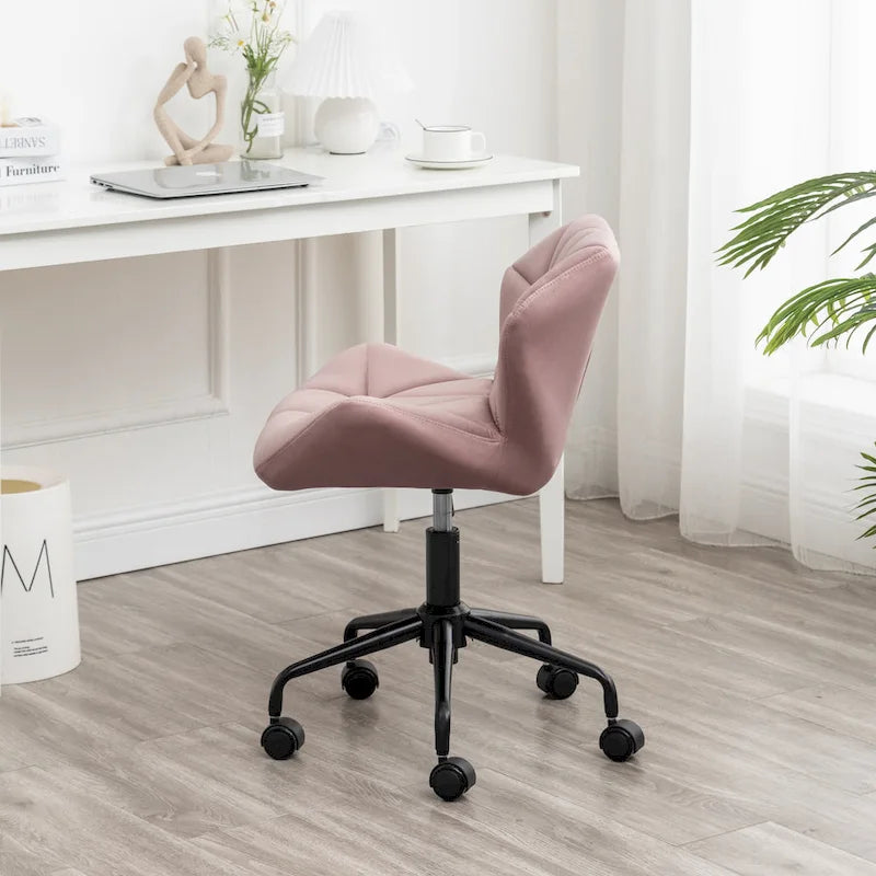 Roundhill Furniture Eldon Diamond Tufted Adjustable Swivel Office Chair