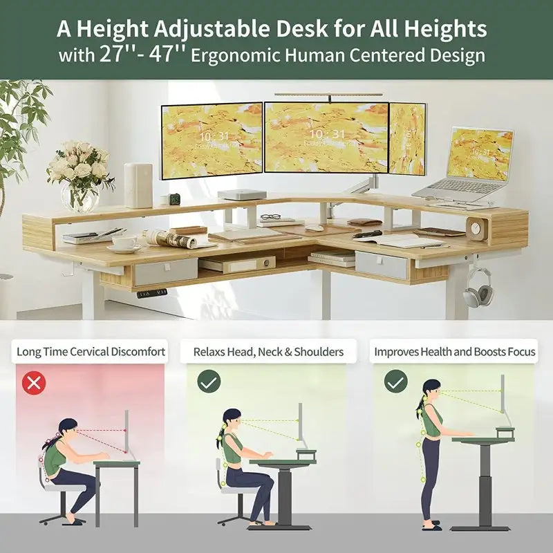 FEZIBO/Home Office Furniture/Wood/Desks