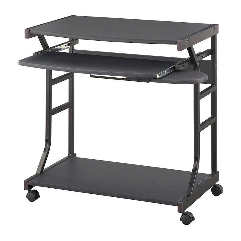 Porch & Den Florica Rolling Computer Desk Cart