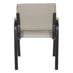 Guest Chair in Faux Leather and Black Finish Frame