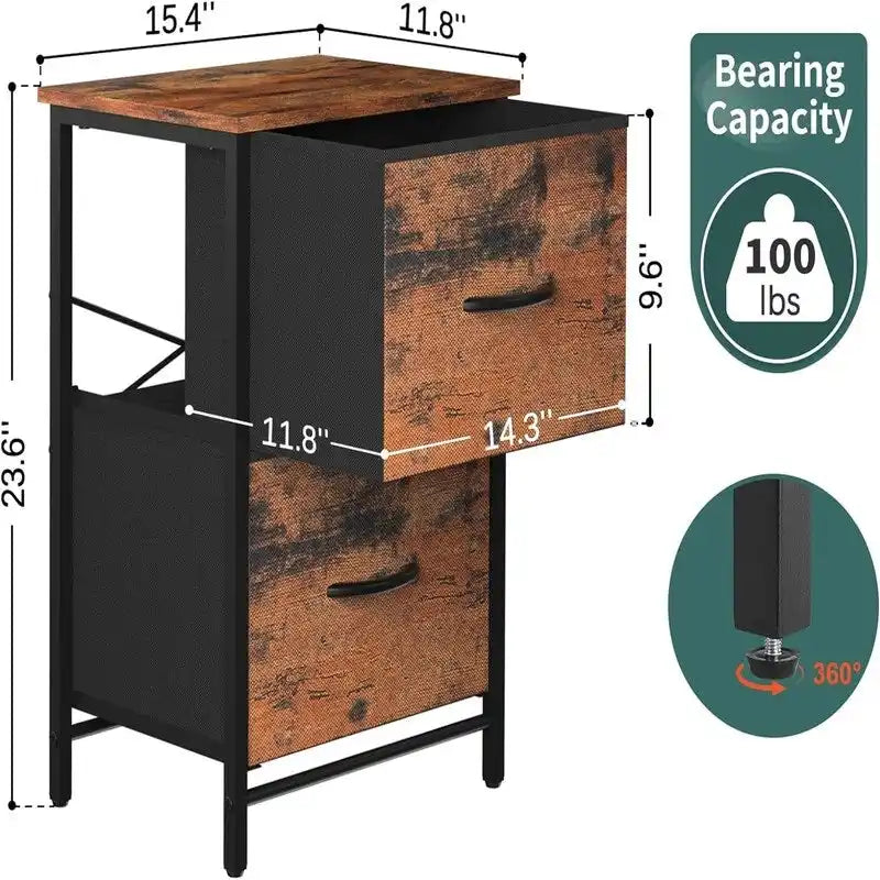 Tables de chevet (lot de 2)