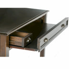 WYNDENHALL Portland SOLID WOOD Transitional 42 inch Wide Writing Office Desk in Mahogany Brown