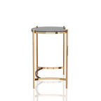Allade Modern Gold 44-inch Glass Computer Desk by Furniture of America