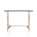 Allade Modern Gold 44-inch Glass Computer Desk by Furniture of America