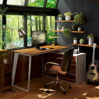 54.3 Kerrogee Office Computer Desk Corner Desk Reversible Cabinet