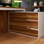 54.3 Kerrogee Office Computer Desk Corner Desk Reversible Cabinet