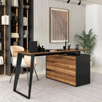 54.3 Kerrogee Office Computer Desk Corner Desk Reversible Cabinet