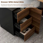 54.3 Kerrogee Office Computer Desk Corner Desk Reversible Cabinet