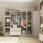 Armoire modulaire élégante gris clair