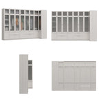 Armoire modulaire élégante gris clair