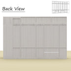 Armoire modulaire élégante gris clair