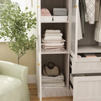 Armoire modulaire élégante gris clair