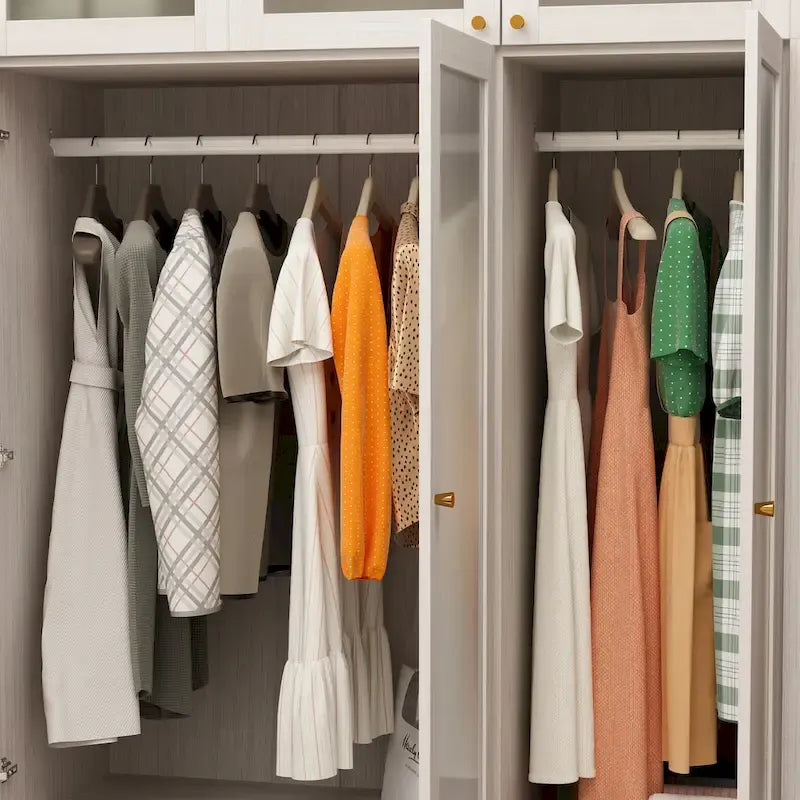 Armoire modulaire élégante gris clair