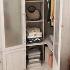 Armoire modulaire élégante gris clair