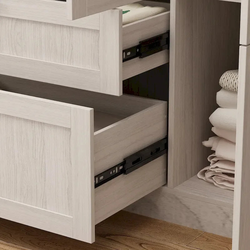 Armoire modulaire élégante gris clair