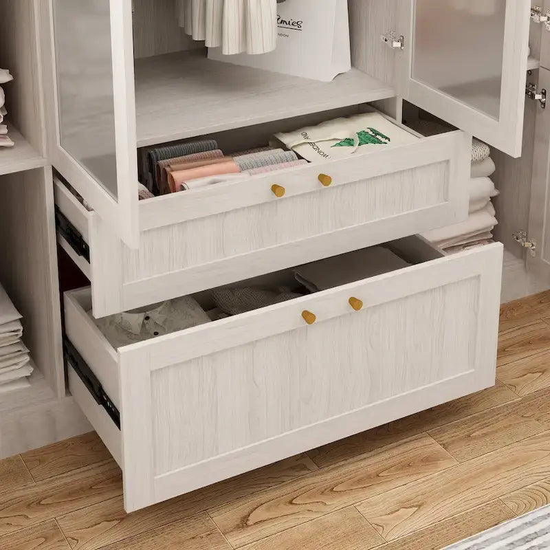 Armoire modulaire élégante gris clair