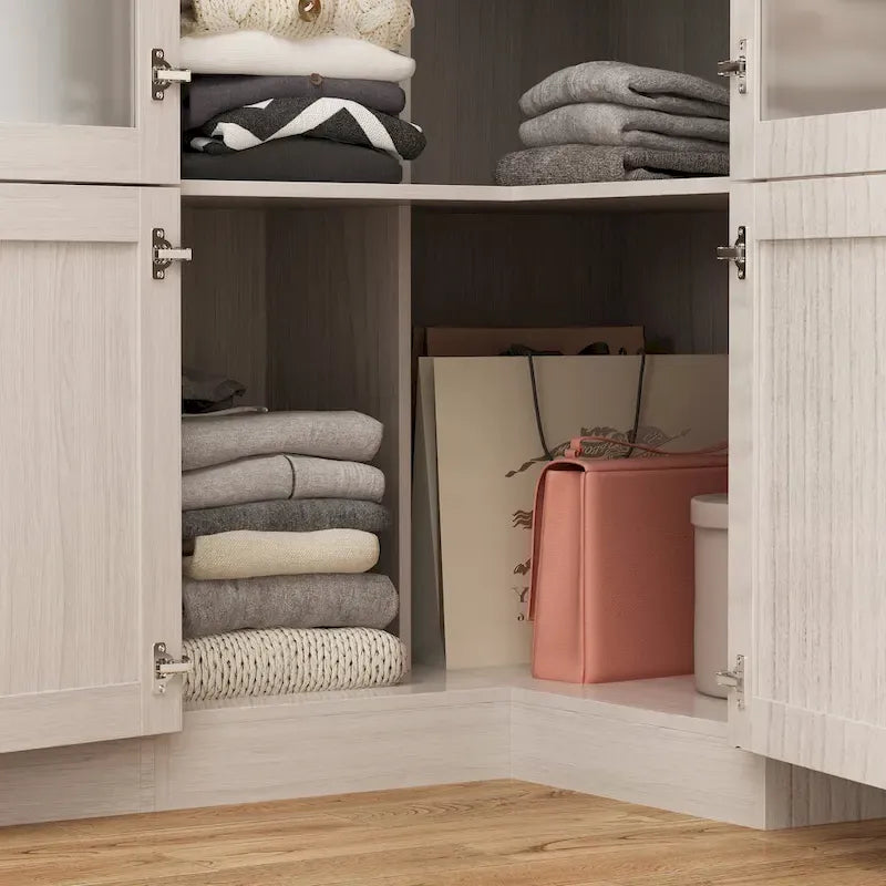 Armoire modulaire élégante gris clair