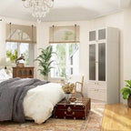 Armoire modulaire élégante gris clair