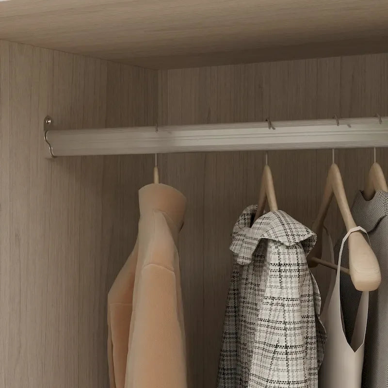 Armoire modulaire élégante gris clair