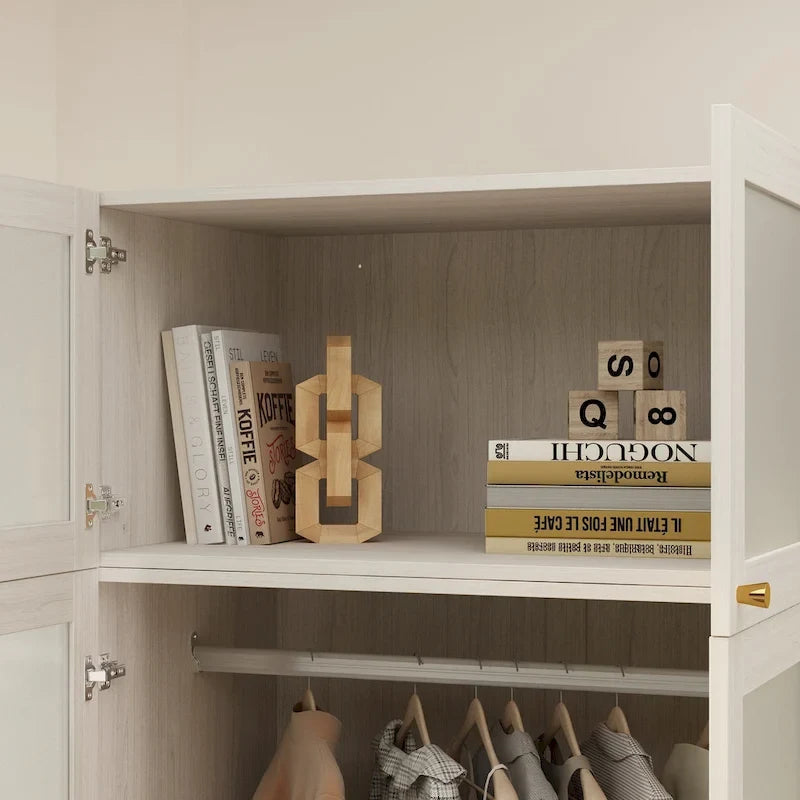 Armoire modulaire élégante gris clair