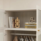 Armoire modulaire élégante gris clair