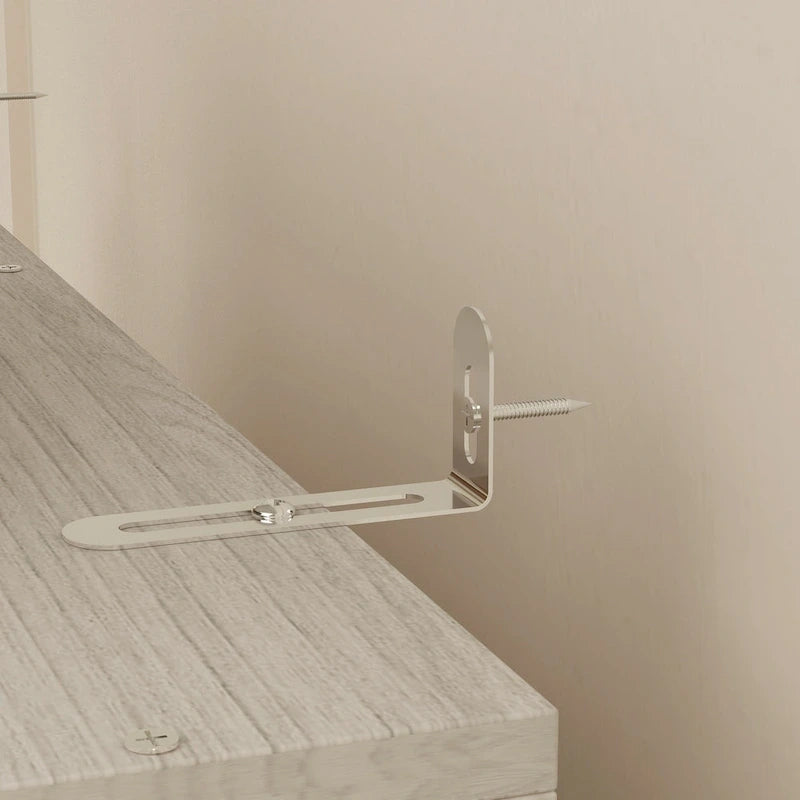 Armoire modulaire élégante gris clair