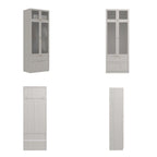 Armoire modulaire élégante gris clair