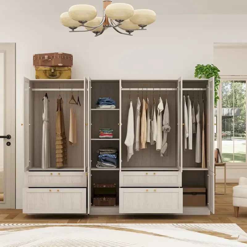 Armoire modulaire élégante gris clair