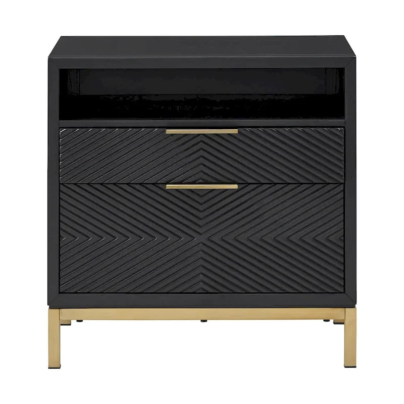 Elea Carved Chevron Bedroom Set by iNSPIRE Q Bold