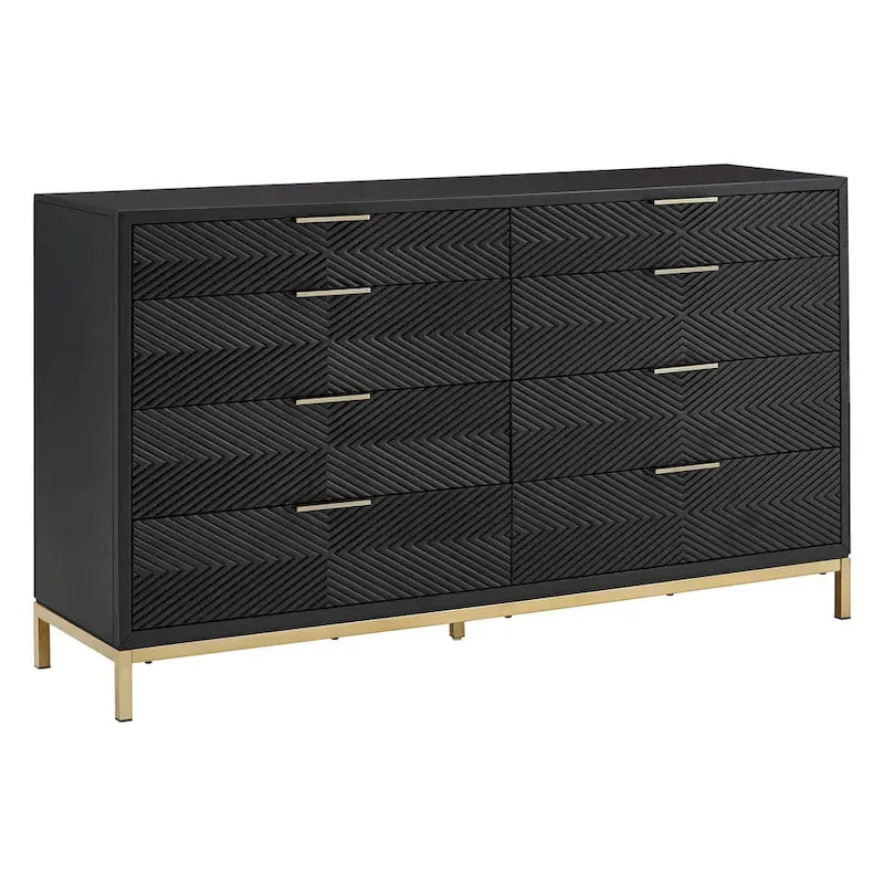 Elea Carved Chevron Bedroom Set by iNSPIRE Q Bold