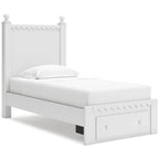 Signature Design by Ashley Mollviney White Panel Headboard Only