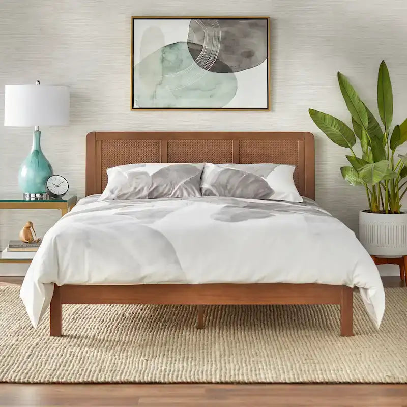 Lifestorey Larkin Mid-Century Queen Platform Bed