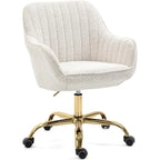 Howtai Swivel Home Office Chair with Rollers
