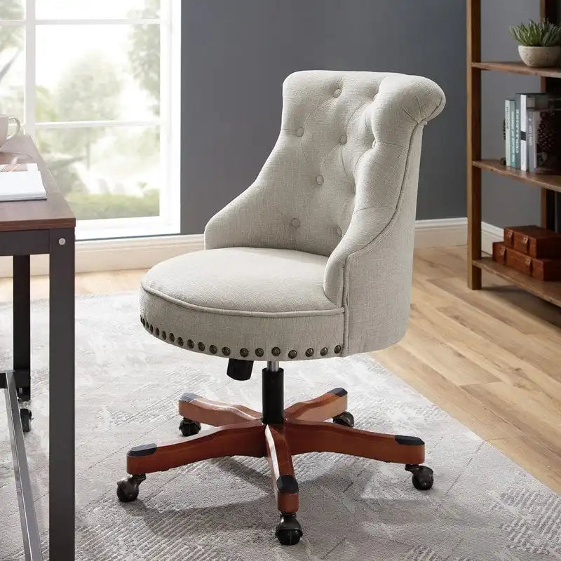 Pamela Natural Swivel Office Chair
