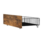 Cadre de lit king-size Moasis marron vintage