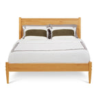 Mid Century Solid Wood Platform Bed Queen Size