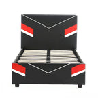 Cadre de lit de jeu X Rocker Orion eSports, noir/rouge, une place