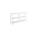 Edenton Wide Low 54W Bookcase with 2 Shelves, White