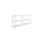 Edenton Wide Low 54W Bookcase with 2 Shelves, White