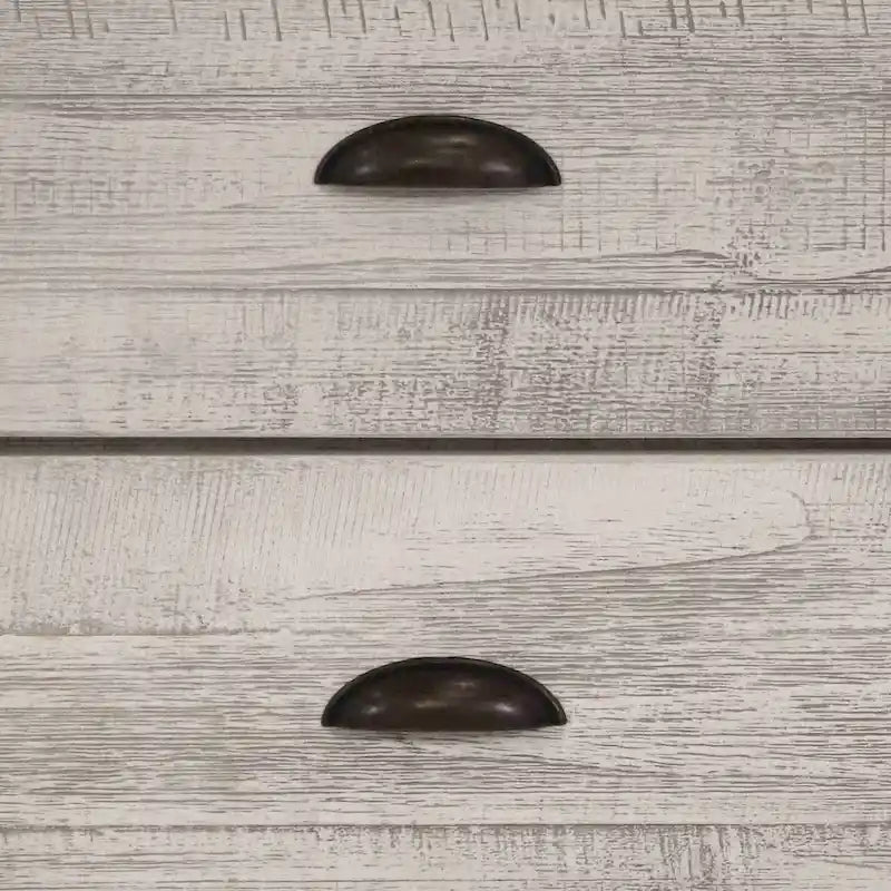 Table de chevet à 2 tiroirs en bois massif Montauk