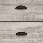 Table de chevet à 2 tiroirs en bois massif Montauk