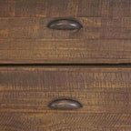 Table de chevet à 2 tiroirs en bois massif Montauk
