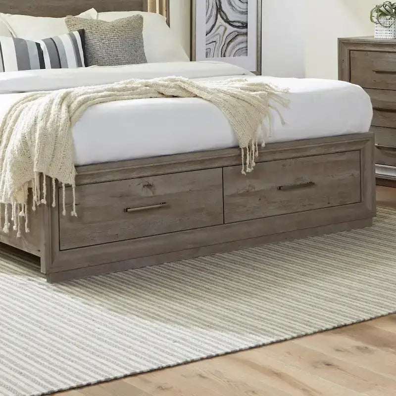 Lit de rangement King Horizons Graystone