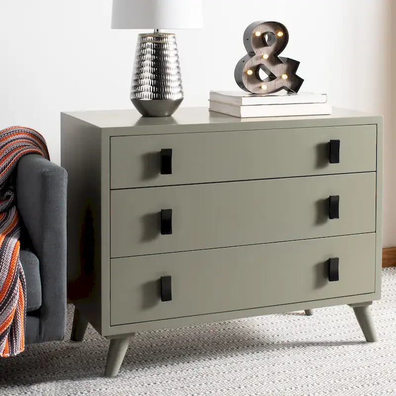 SAFAVIEH Attie 3-Drawer Storage Bedroom Chest.