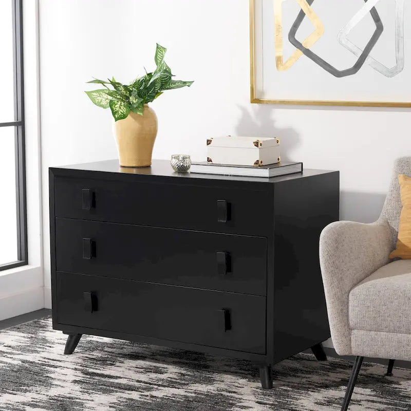 SAFAVIEH Attie 3-Drawer Storage Bedroom Chest.