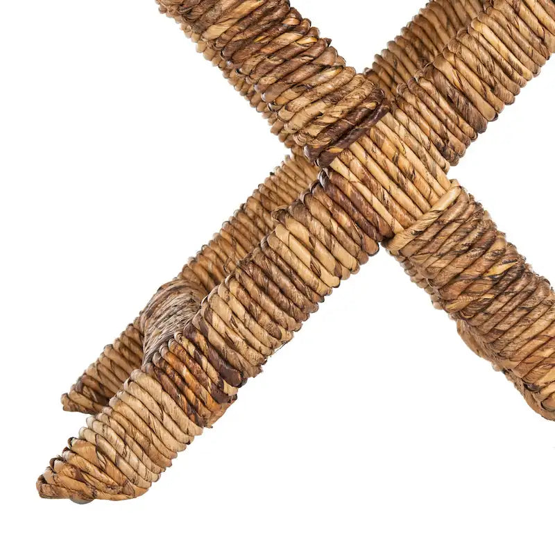 SAFAVIEH Suzette Natural Wicker x-Bench - 22 x 22 x 19.5 - 22Wx22Dx20H
