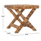 SAFAVIEH Suzette Natural Wicker x-Bench - 22 x 22 x 19.5 - 22Wx22Dx20H